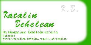 katalin dehelean business card